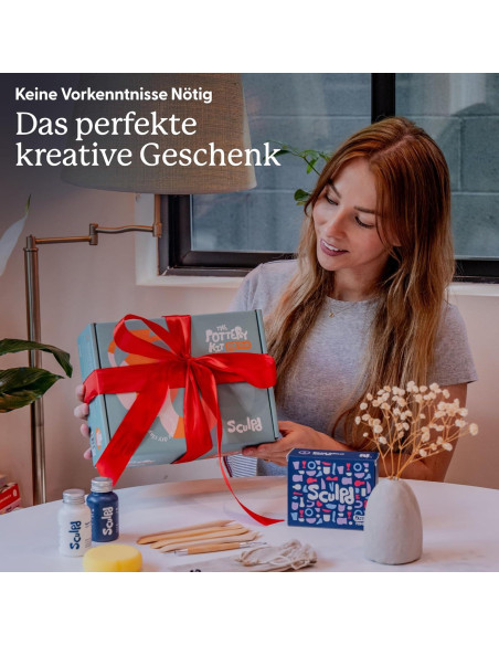 Kit de Cerámica Sculpd - 2 kg Arcilla Secado al Aire