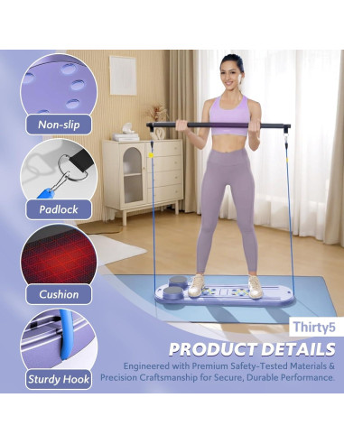 Tabla de Pilates Thirty5 - Reformer Multifuncional 4kg