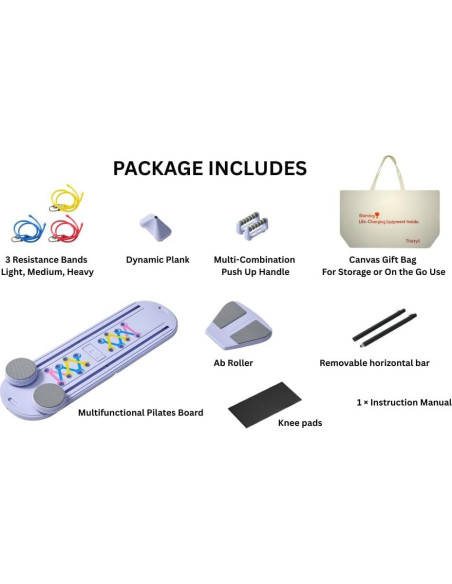 Tabla de Pilates Thirty5 - Reformer Multifuncional 4kg