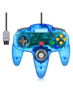 Controlador N64 FISUPER con Cable Azul - Joystick Ergonomico