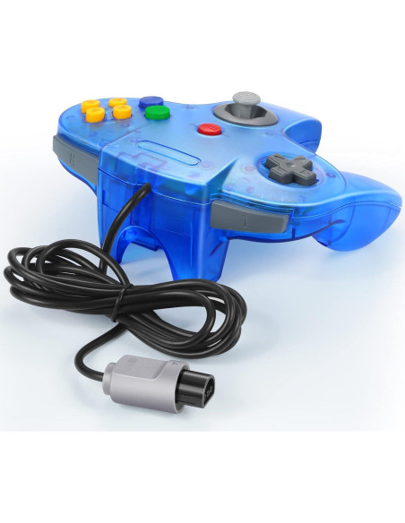Controlador N64 FISUPER con Cable Azul - Joystick Ergonomico