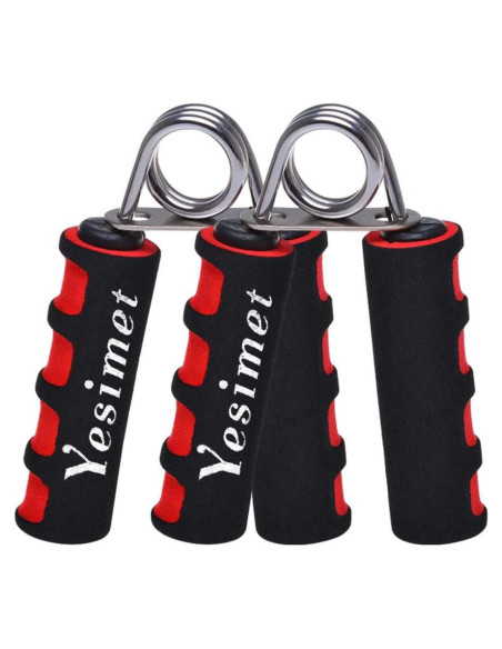 Juego de Fortalecedores de Agarre YESIMET 2 Piezas Rojo