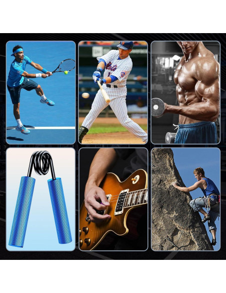 Entrenador de Fuerza de Agarre ZEAGUS 4 Pack 22-90 kg