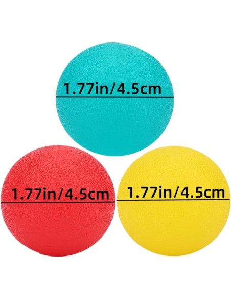 3 Pelotas de Estrés FMELAH para Ejercicio de Mano