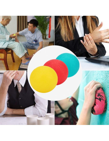 3 Pelotas de Estrés FMELAH para Ejercicio de Mano