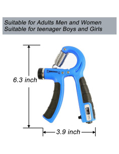 Entrenador de agarre SPDTECH ajustable 5-60kg con contador 2