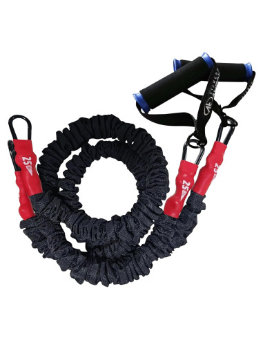 Bandas de Resistencia Valor Fitness 25 lb con Mangos