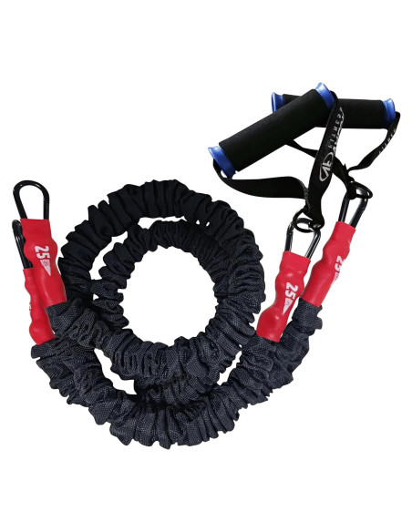 Bandas de Resistencia Valor Fitness 25 lb con Mangos