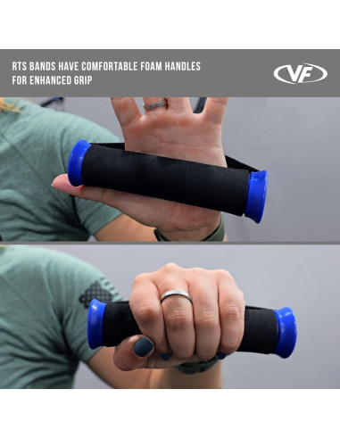 Bandas de Resistencia Valor Fitness 25 lb con Mangos