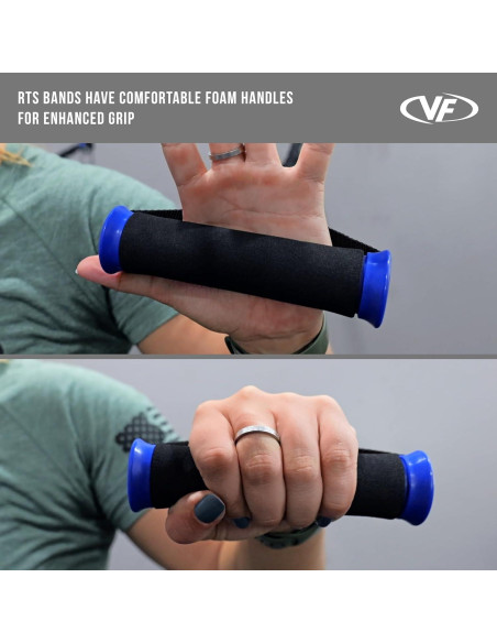 Bandas de Resistencia Valor Fitness 25 lb con Mangos