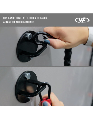 Bandas de Resistencia Valor Fitness 25 lb con Mangos