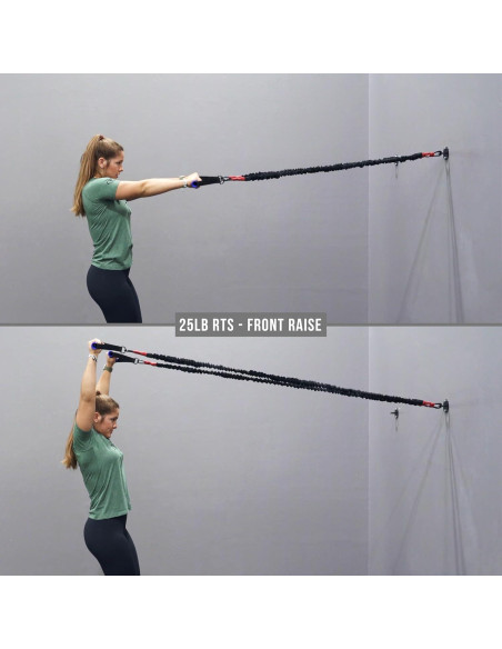 Bandas de Resistencia Valor Fitness 25 lb con Mangos