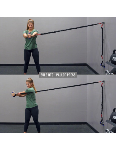 Bandas de Resistencia Valor Fitness 25 lb con Mangos