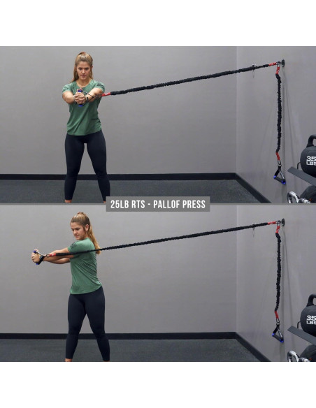 Bandas de Resistencia Valor Fitness 25 lb con Mangos