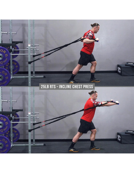 Bandas de Resistencia Valor Fitness 25 lb con Mangos