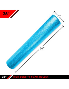 Rodillo de Espuma Alta Densidad JFIT 91 cm Azul 2