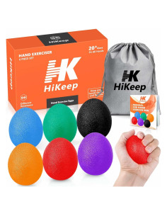 Paquete de 6 Pelotas Antiestrés HiKeep para Mano y Dedos