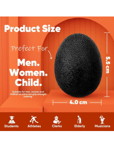 Paquete de 6 Pelotas Antiestrés HiKeep para Mano y Dedos 2