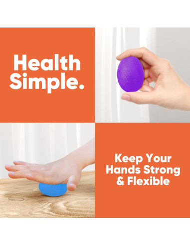 Paquete de 6 Pelotas Antiestrés HiKeep para Mano y Dedos