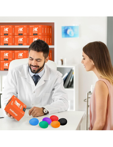 Paquete de 6 Pelotas Antiestrés HiKeep para Mano y Dedos