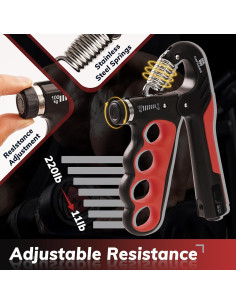 Entrenador de Fuerza de Agarre CLANTRILOBITE 5-100 kg Rojo 2