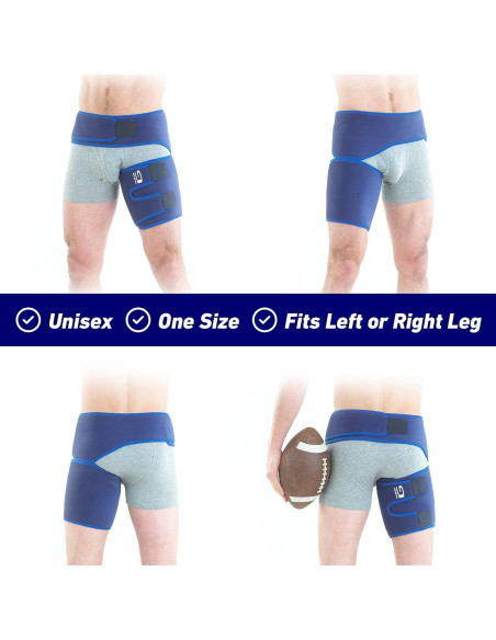 Faja de ingle Neo-G unisex para lesiones de muslo y isquiotibiales