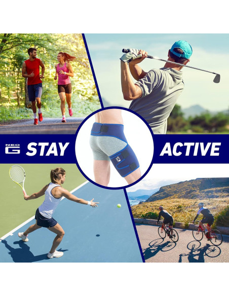 Faja de ingle Neo-G unisex para lesiones de muslo y isquiotibiales