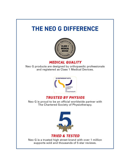 Faja de ingle Neo-G unisex para lesiones de muslo y isquiotibiales