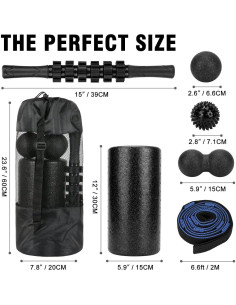 Juego de Rodillos de Espuma Alta Densidad - Masaje y Estiramiento 2