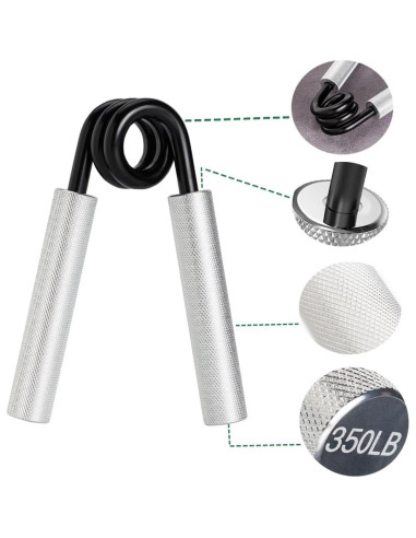 Entrenador de Fuerza de Agarre MARCHMARS 6 Paquetes 45-158kg