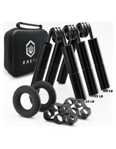 Kit Entrenador Fuerza Agarre XAGYL 50-80 kg con Accesorios