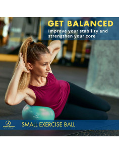 Pelota de Ejercicio ProBody Pilates 22.86 cm Aqua - Estabilidad y Yoga 2