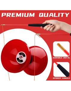 Yoyo Diabolo MAGICYOYO Rojo 5" (12.7 cm) Triple Rodamiento 2