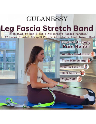 Correa de Estiramiento GULANESSY para Pies y Pantorrillas 2.44m