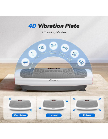 Máquina de Ejercicio de Placa de Vibración MERACH 4D con Cuerdas