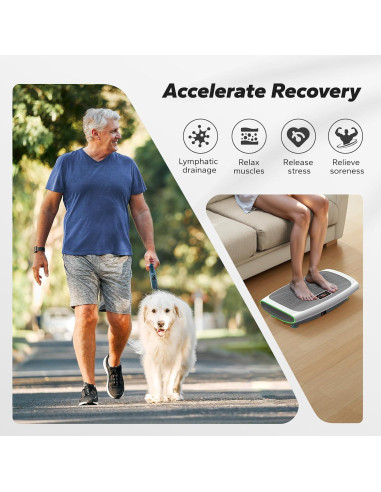 Máquina de Ejercicio de Placa de Vibración MERACH 4D con Cuerdas