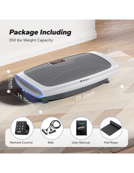 Máquina de Ejercicio de Placa de Vibración MERACH 4D con Cuerdas