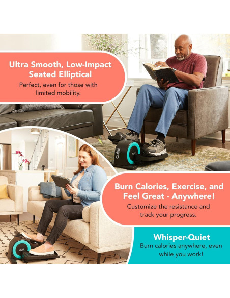 Cubii JR1 Elíptica Bajo Escritorio Compacta para Fitness
