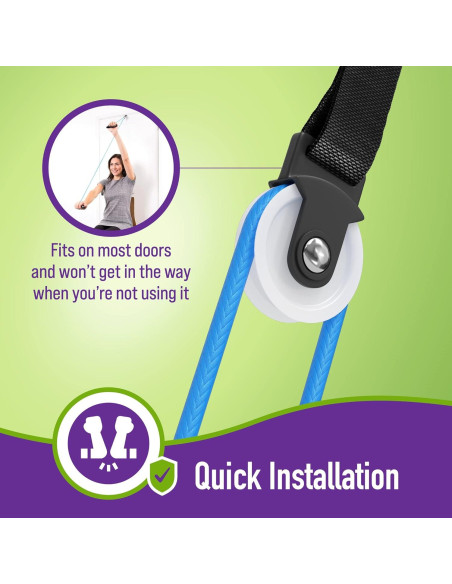 Polea para Hombro Mars Wellness sobre la Puerta - Terapia en Casa