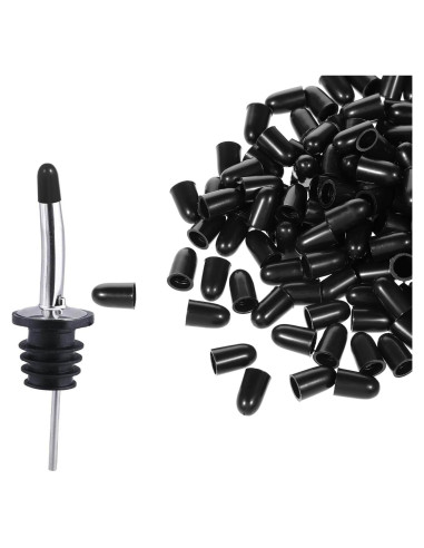 200 Tapas de Goma para Vertedores de Licor Gtziqa 7.5mm