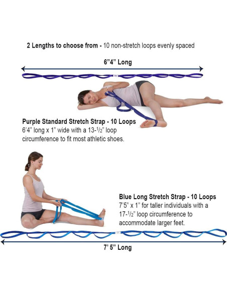 Correa de Estiramiento Balego con Asas para Yoga y Pilates