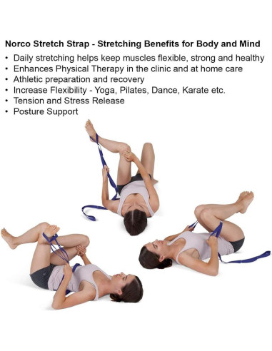 Correa de Estiramiento Balego con Asas para Yoga y Pilates