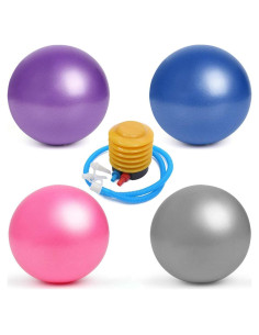 4 Pelotas de Pilates Inflables MoldFun 22.86 cm Antirrotura