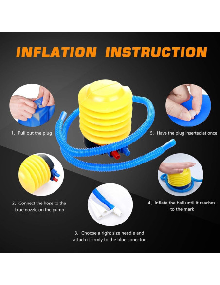 4 Pelotas de Pilates Inflables MoldFun 22.86 cm Antirrotura