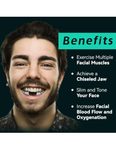 Ejercitador de Mandíbula FUPUAII 6PCS 3 Niveles Resistencia 2