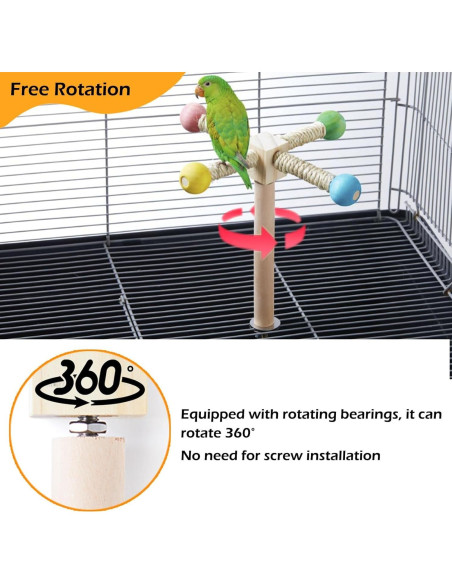 Juguete Giratorio para Aves Jevnd - Perchas Interactivas S