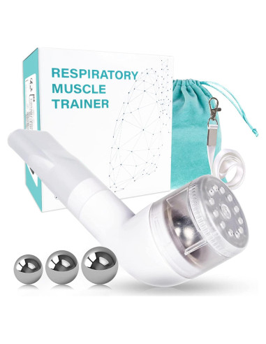 Entrenador de Respiración BOKANG con Válvula Flutter y 3 Pelotas