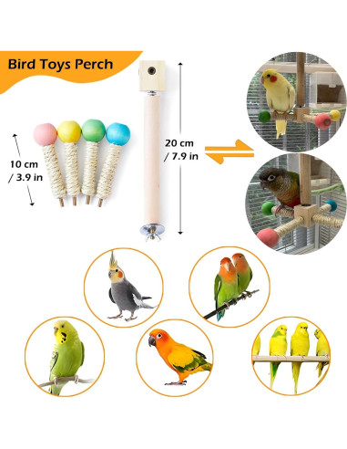Juguete Giratorio para Aves Jevnd - Perchas Interactivas S