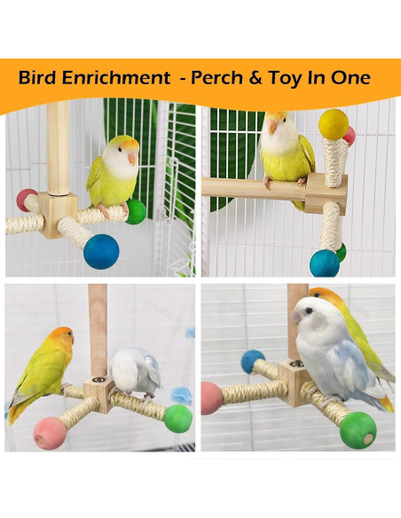 Juguete Giratorio para Aves Jevnd - Perchas Interactivas S