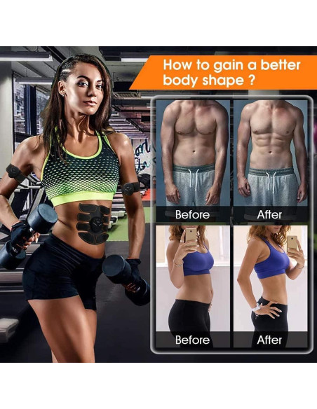 Cinturón Tonificador de Músculos Abdominales JoJoMooN - 0.29 kg